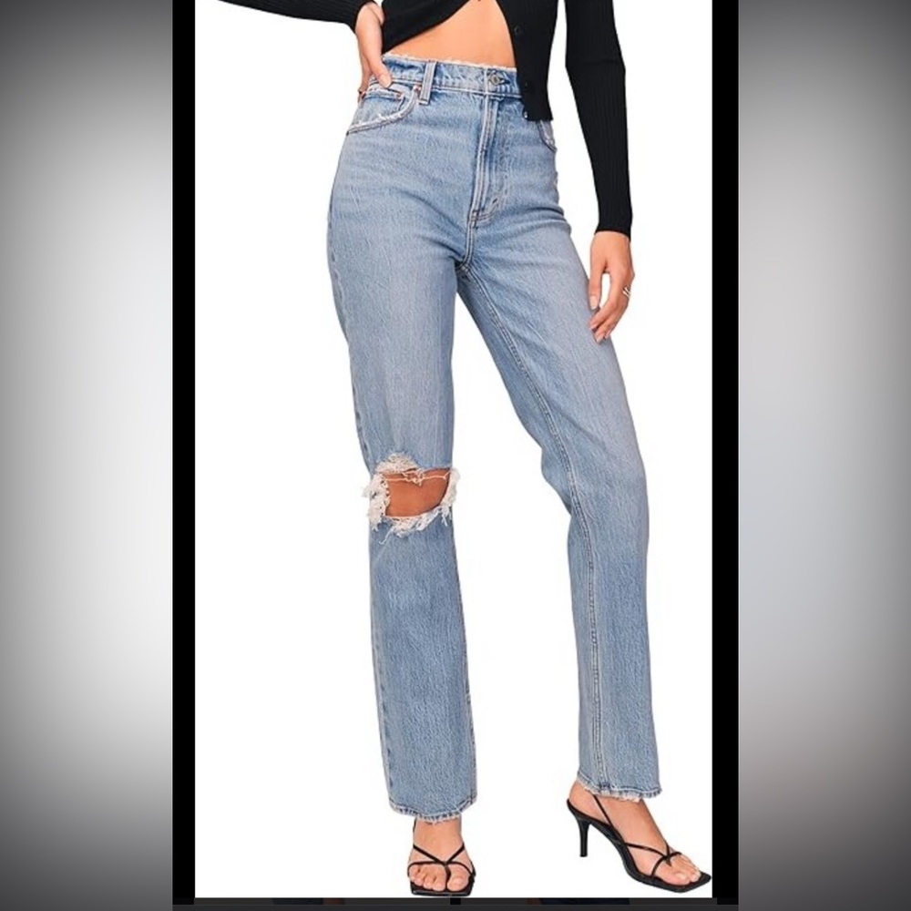 Abercrombie 90s Straight Ultra Highrise
